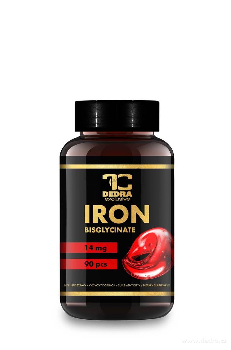 ŽELEZO BISGLYCINÁT 14 mg | proti únavě a pro zdravou krvetvorbu | 90 kapslí