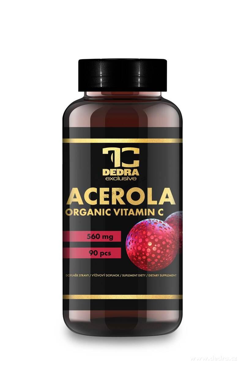 ACEROLA | přírodní vitamín C pro imunitu, extrakt z plodů 560 mg | 90 kapslí