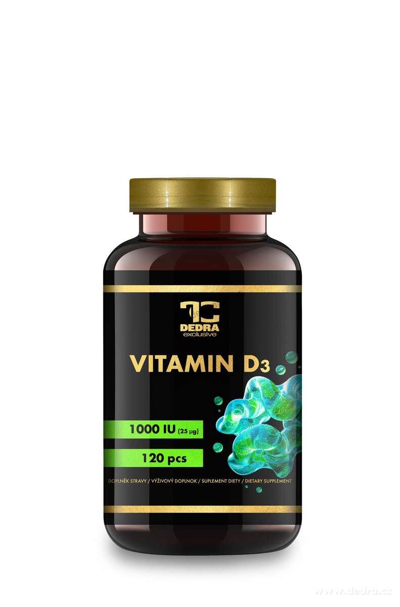 VITAMIN D3 1000 IU | pro imunitu, zdravé kosti a vitalitu | 120 kapslí