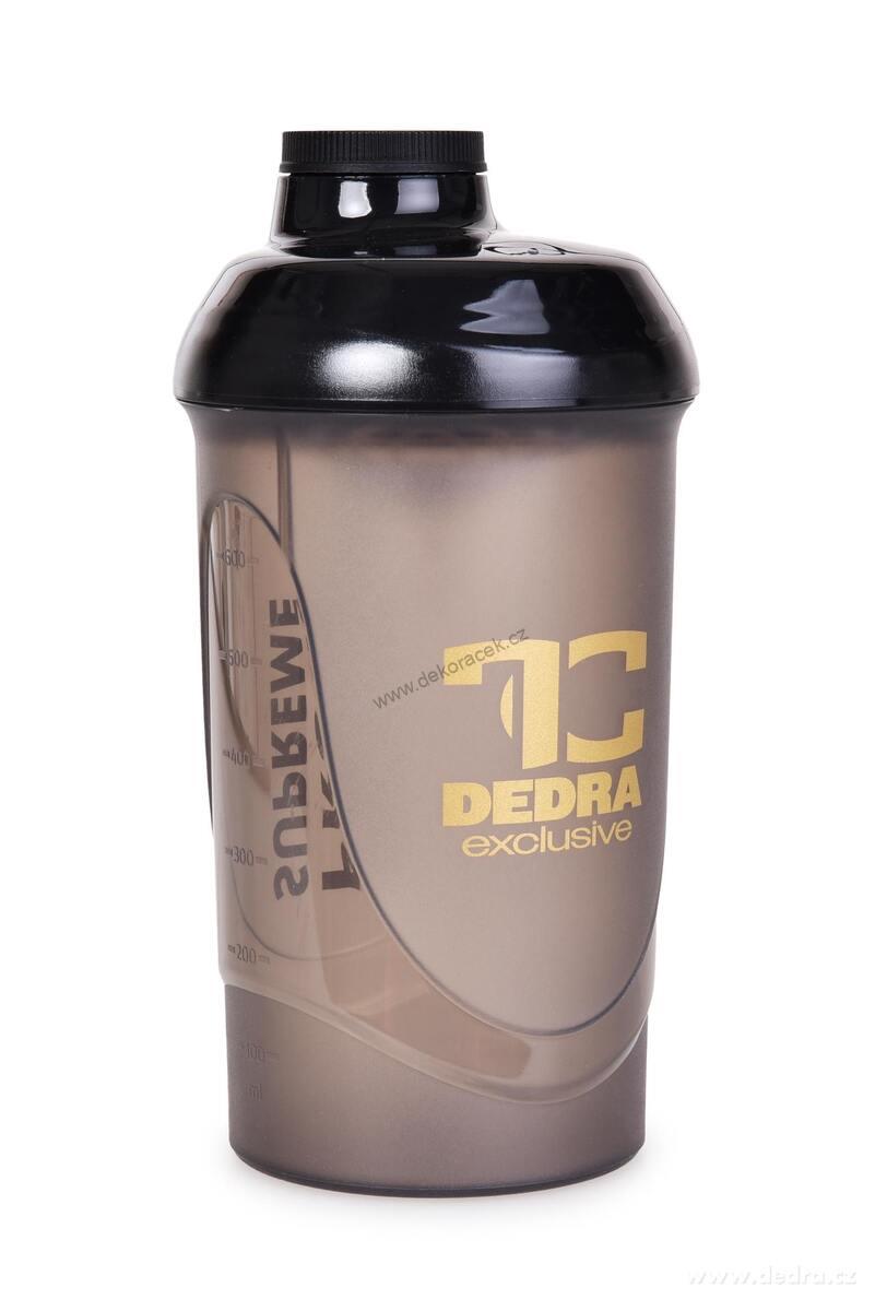 SHAKER | šroubovací víko i náustek na pití + míchací sítko | PROTEIN SUPREME | 600 ml
