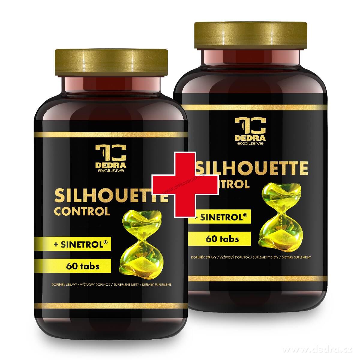 SADA 1+1 | SILHOUETTE CONTROL + SINETROL® s klinicky ověřeným účinkem na redukci tuku a hmotnosti | 120 kapslí