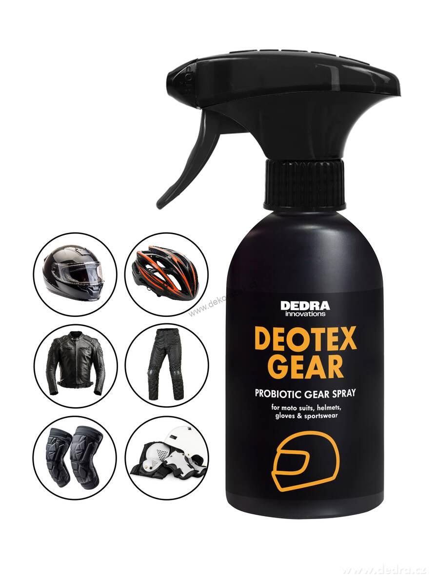 Probiotický sprej na sportovní & motorkářskou výstroj proti zápachu | DEOTEX® GEAR | neutralizuje pachy, chrání & osvěžuje | 500 ml