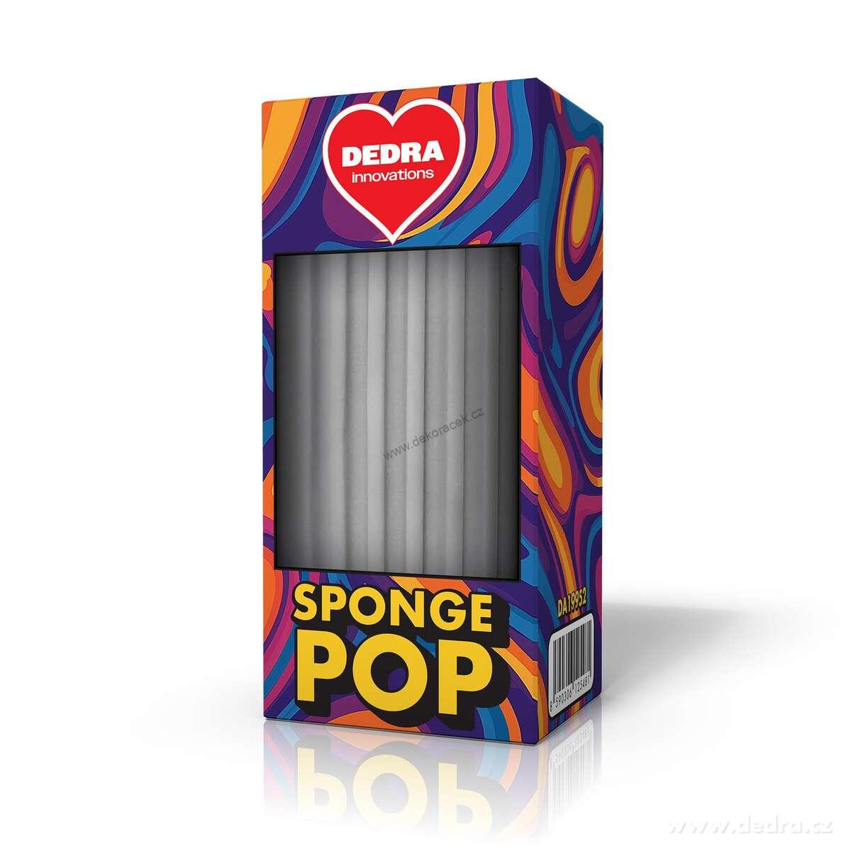 2× SPONGE POP | chytrá drážkovaná houbička | perfektně stírá & nevíří prach, extra savá | šedá
